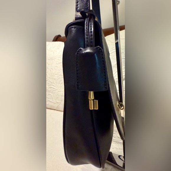 Gently Used Fossil Black Leather Crossbody Bag - Picture 5 of 5